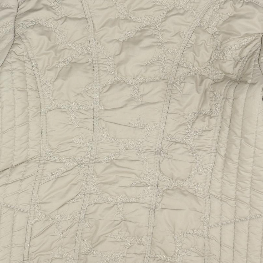 Concept Womens Beige   Jacket Coat Size 14
