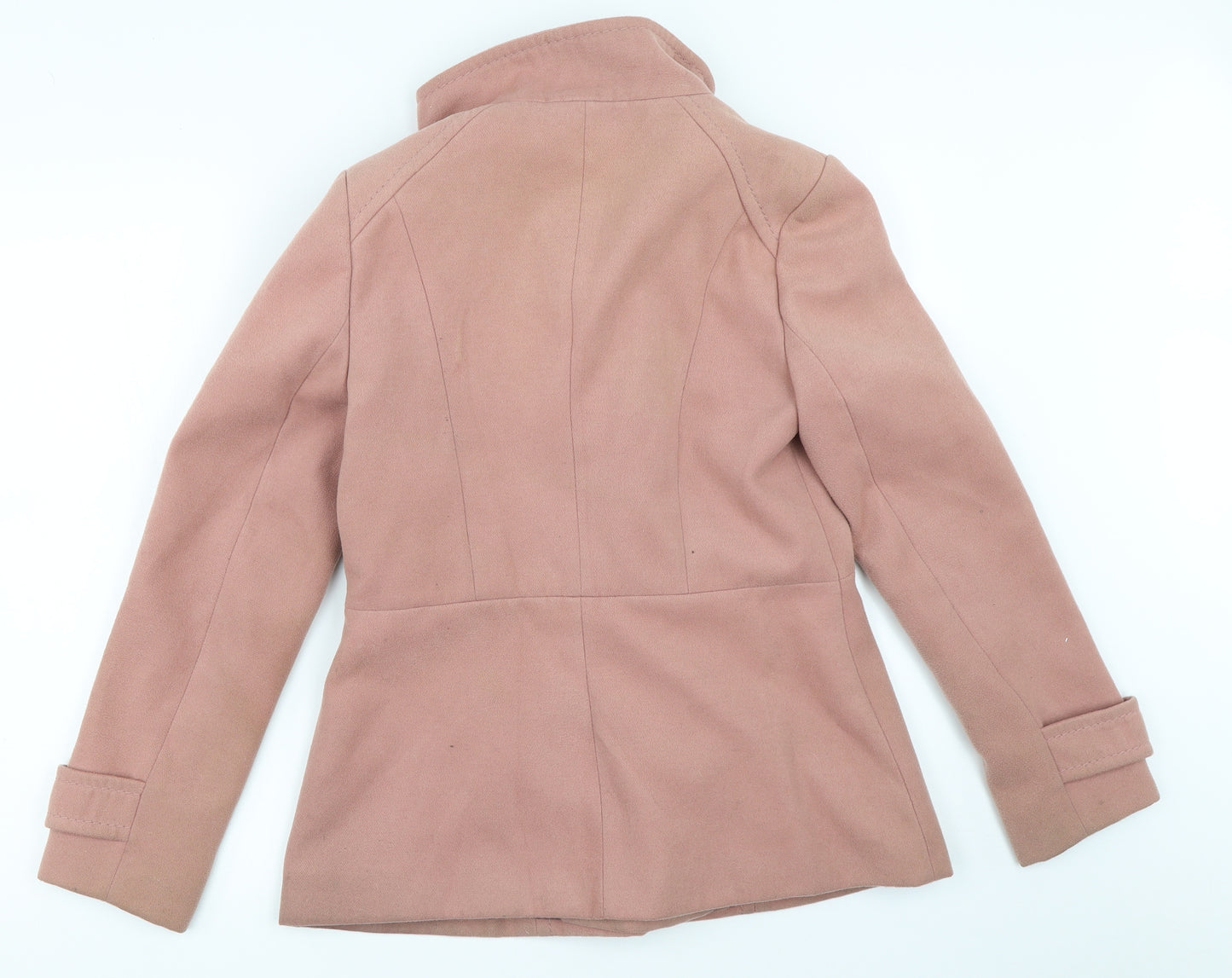 Debenhams Womens Pink   Pea Coat Coat Size 10