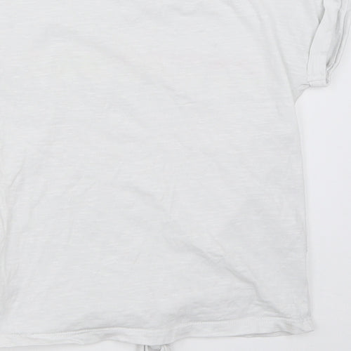 Mini Club Girls White   Basic T-Shirt Size 5-6 Years