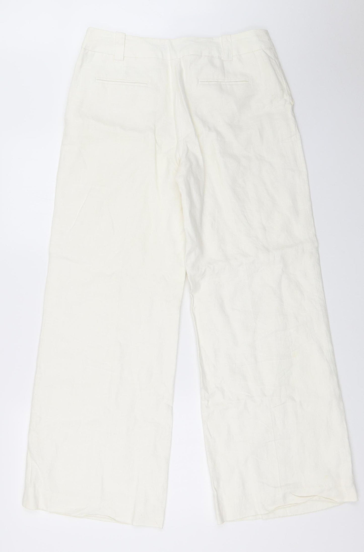 NEXT Womens White   Trousers  Size 10 L30 in