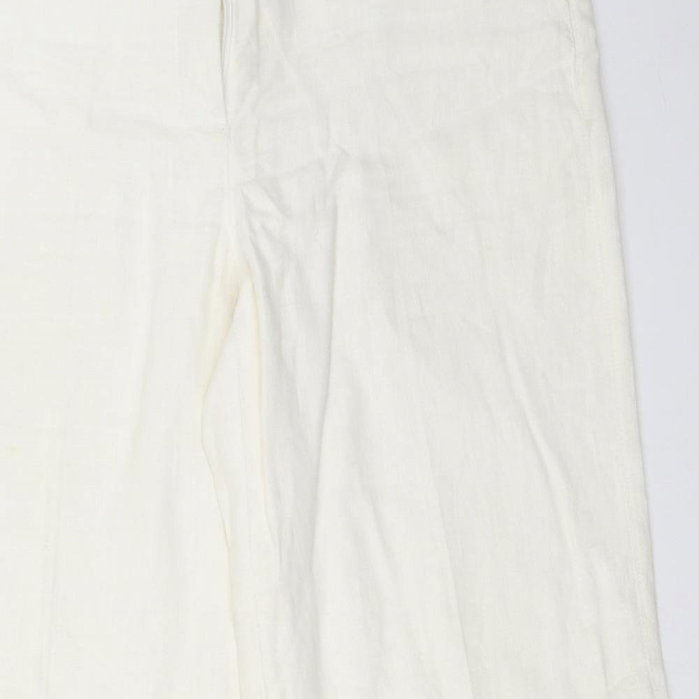 NEXT Womens White   Trousers  Size 10 L30 in