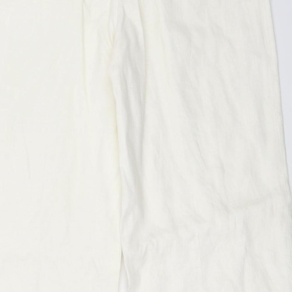 NEXT Womens White   Trousers  Size 10 L30 in