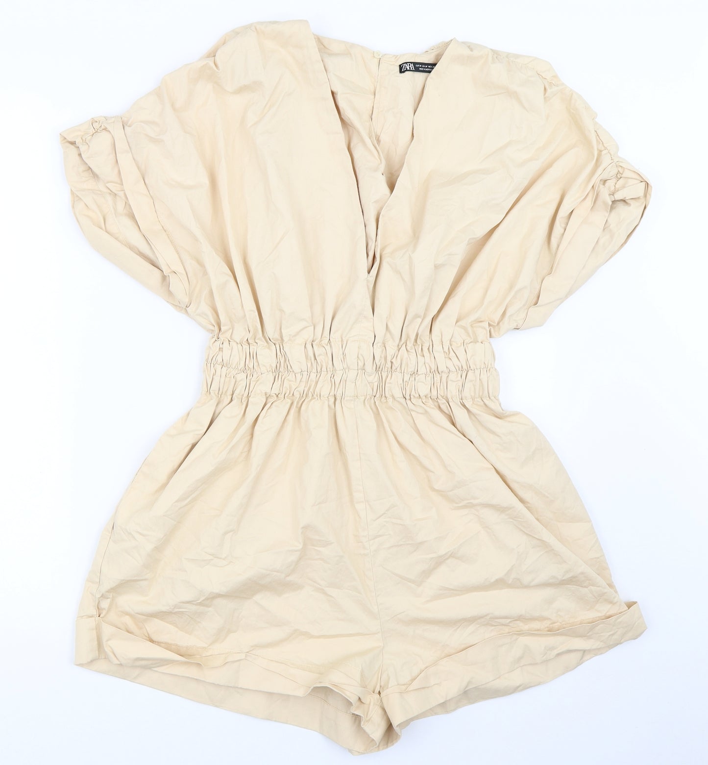 Zara Womens Beige   Playsuit One-Piece Size M