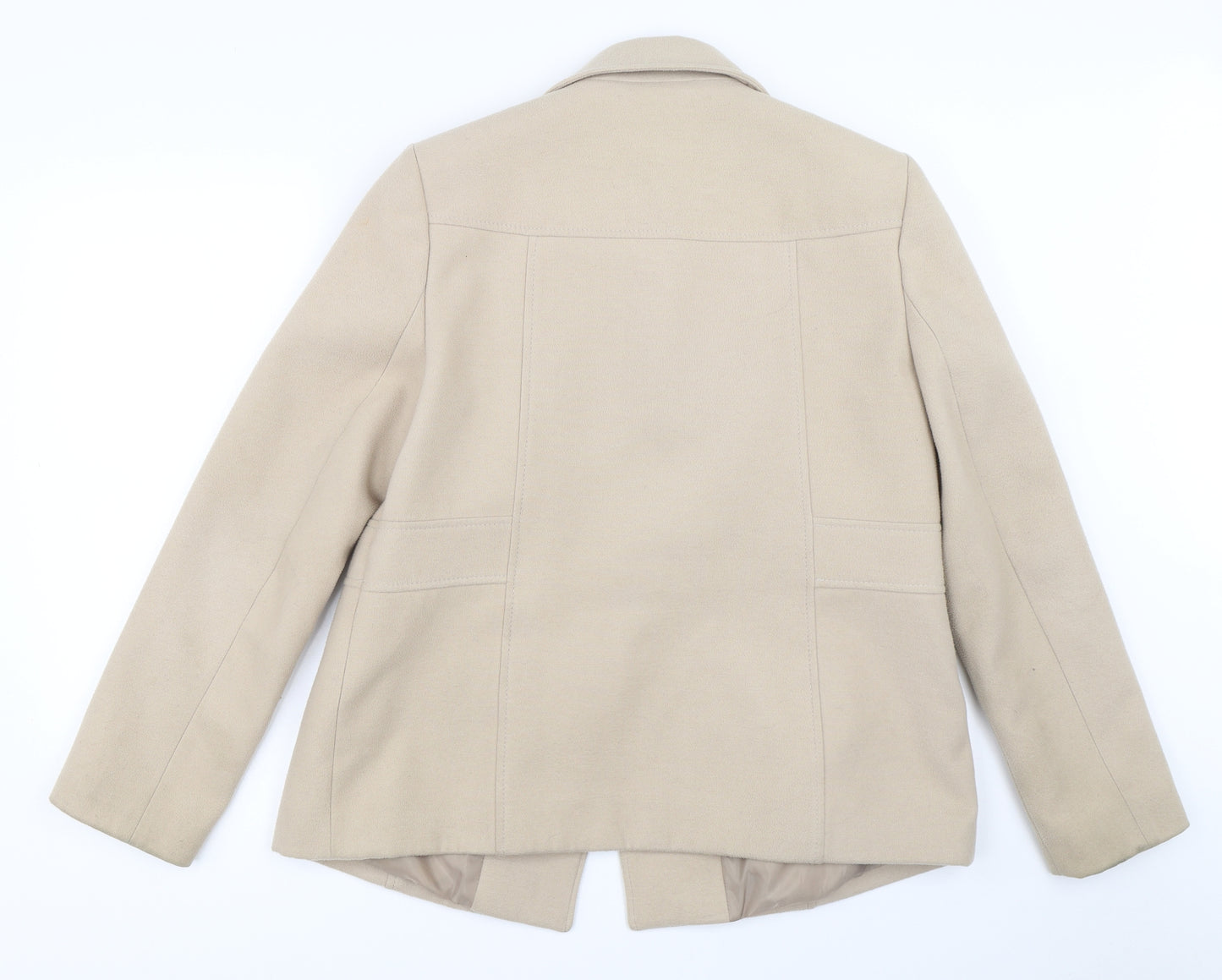 BHS Womens Beige   Overcoat Coat Size 14