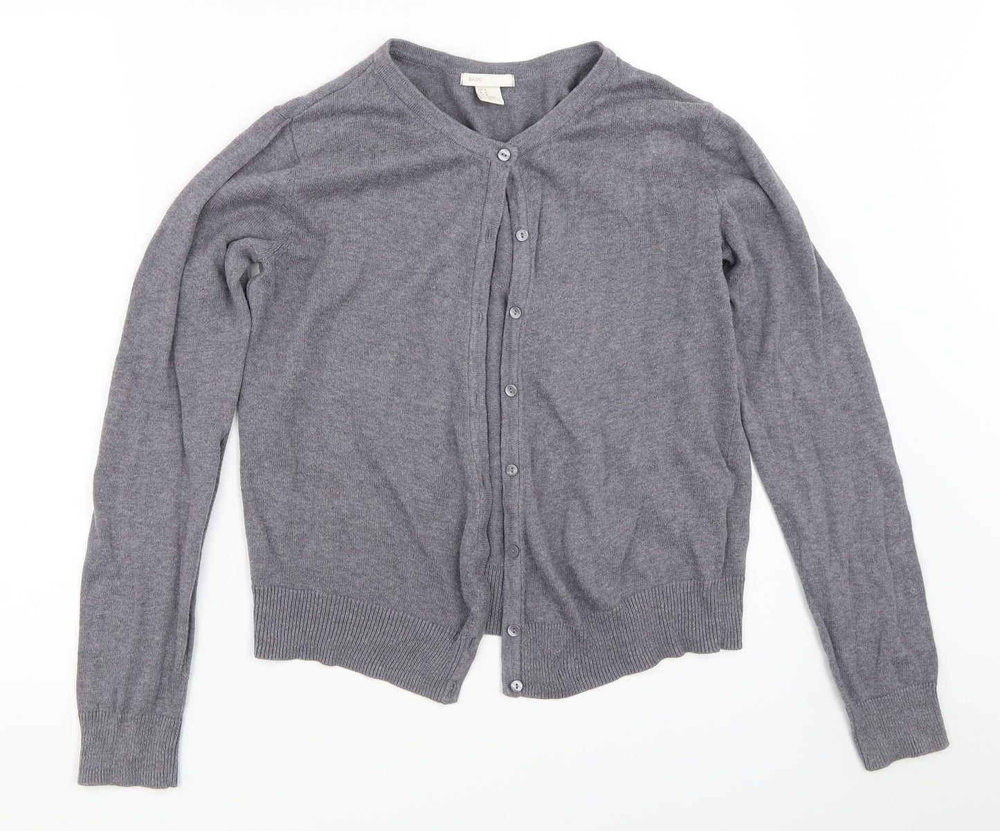 H&M Womens Grey   Cardigan Jumper Size M
