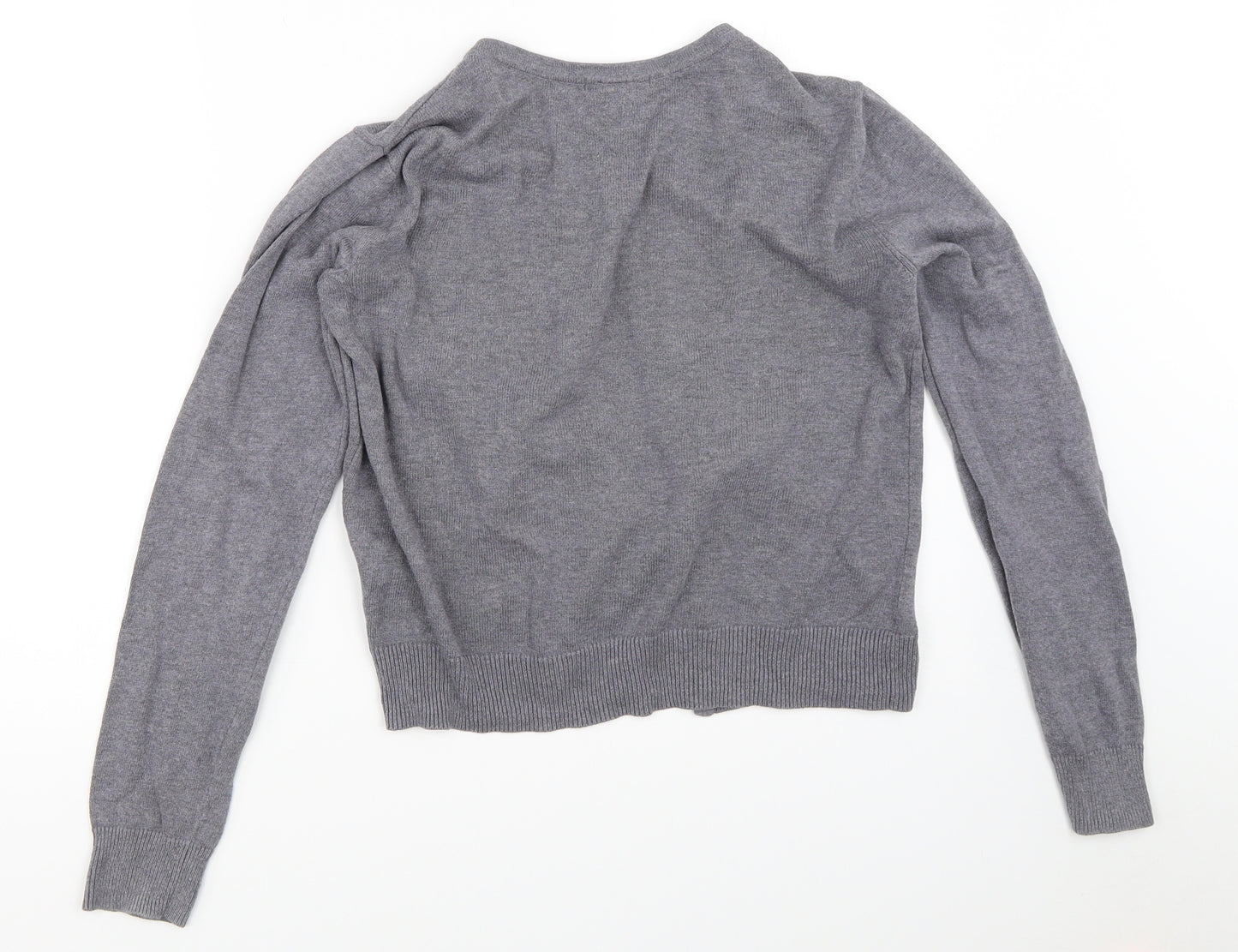 H&M Womens Grey   Cardigan Jumper Size M
