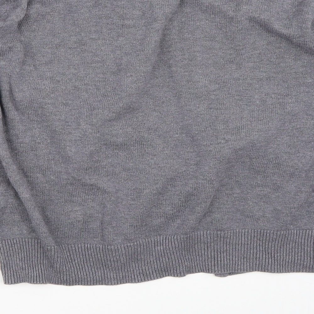 H&M Womens Grey   Cardigan Jumper Size M