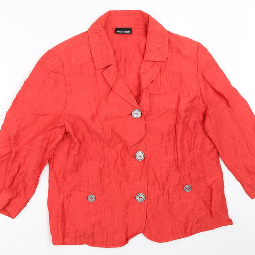 Gerry Weber Womens Red   Jacket Blazer Size 16