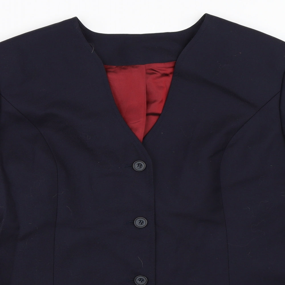 Business Solutions Womens Blue   Jacket Blazer Size 16