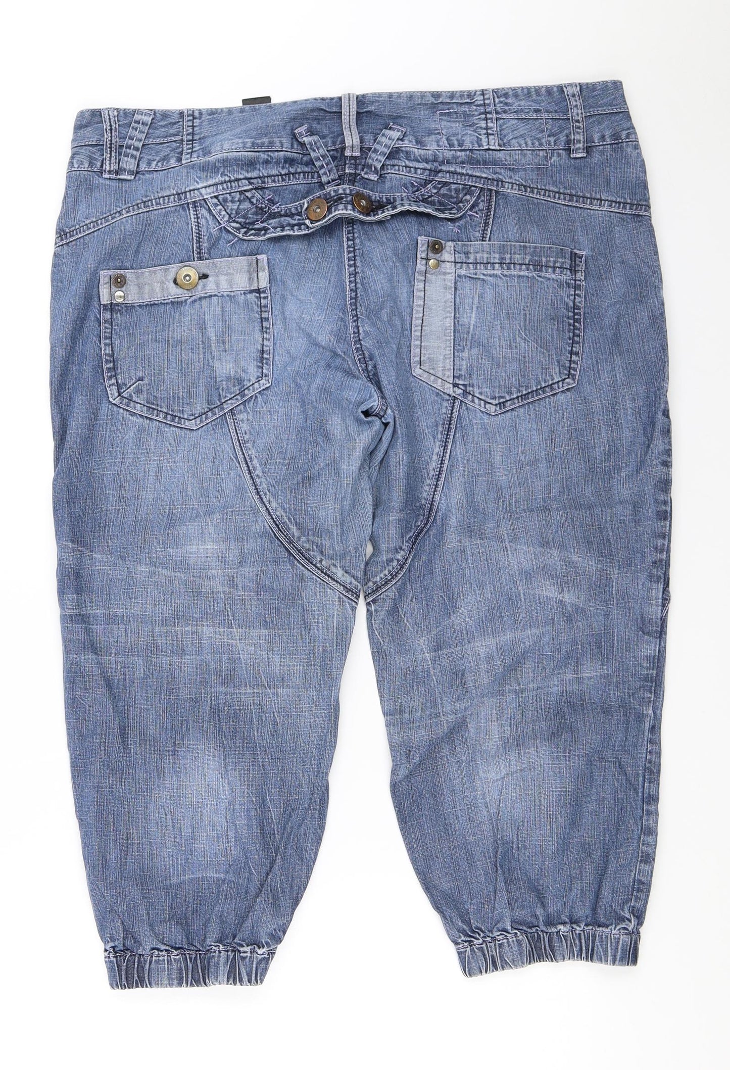 NEXT Womens Blue  Denim Cropped Jeans Size 16 L21 in