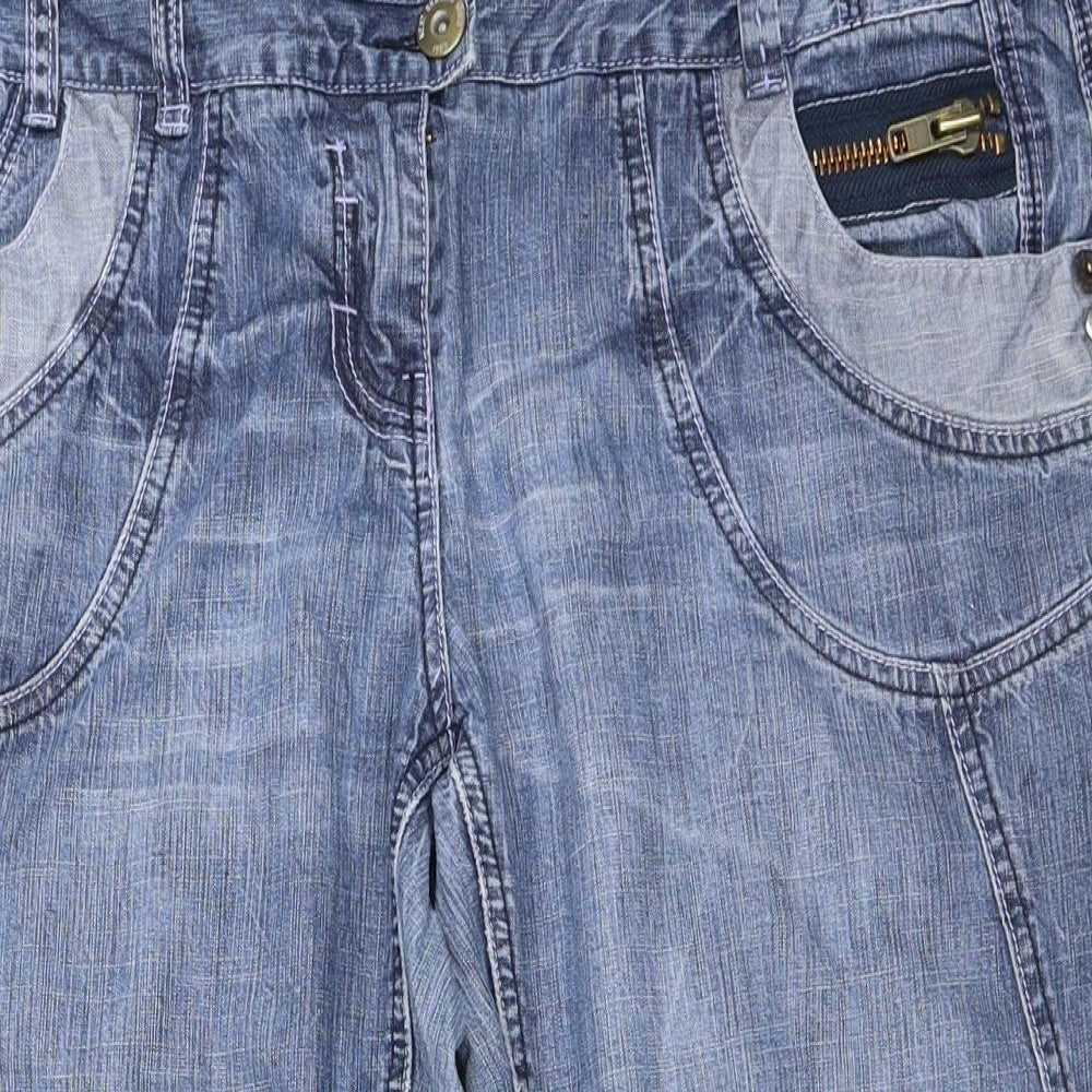 NEXT Womens Blue  Denim Cropped Jeans Size 16 L21 in