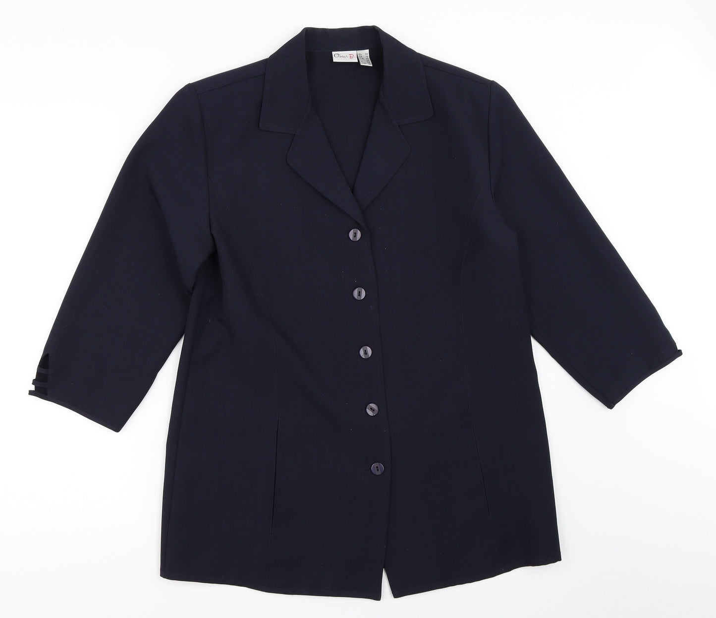 Oscar B Womens Blue   Jacket Blazer Size 12