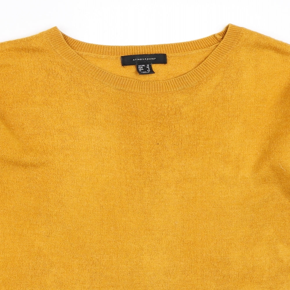 Atmosphere Womens Yellow   Pullover Jumper Size 10