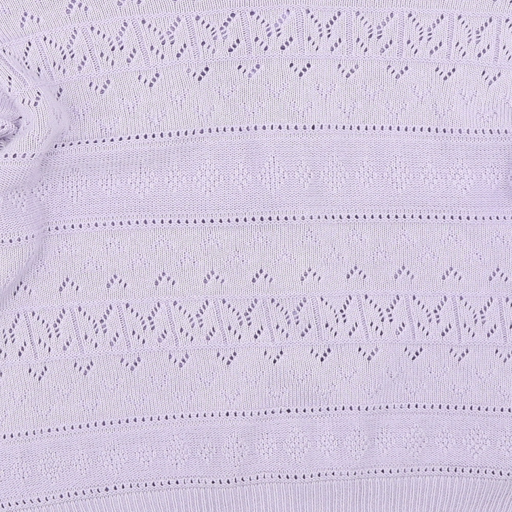 Marks and Spencer Womens Purple   Cardigan Jumper Size 10