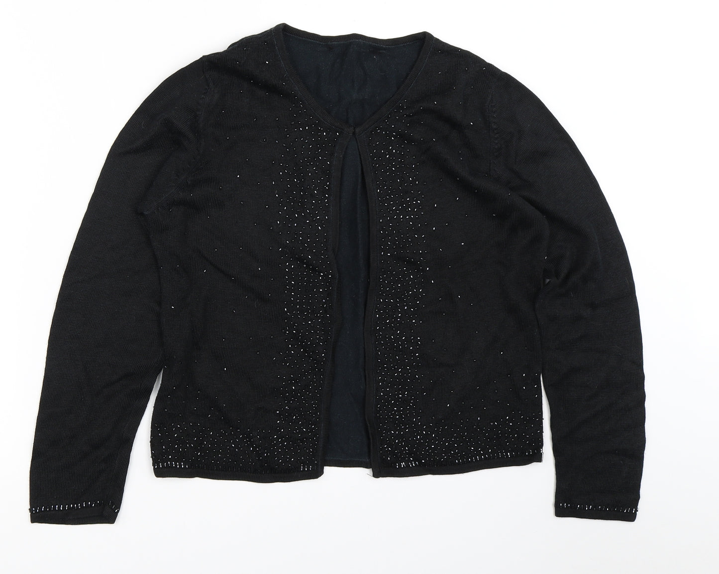 Preworn Womens Black   Cardigan Jumper Size 12