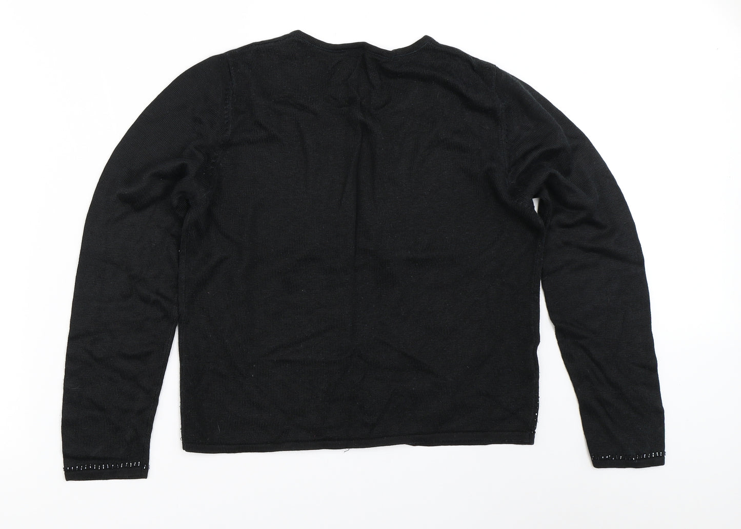 Preworn Womens Black   Cardigan Jumper Size 12