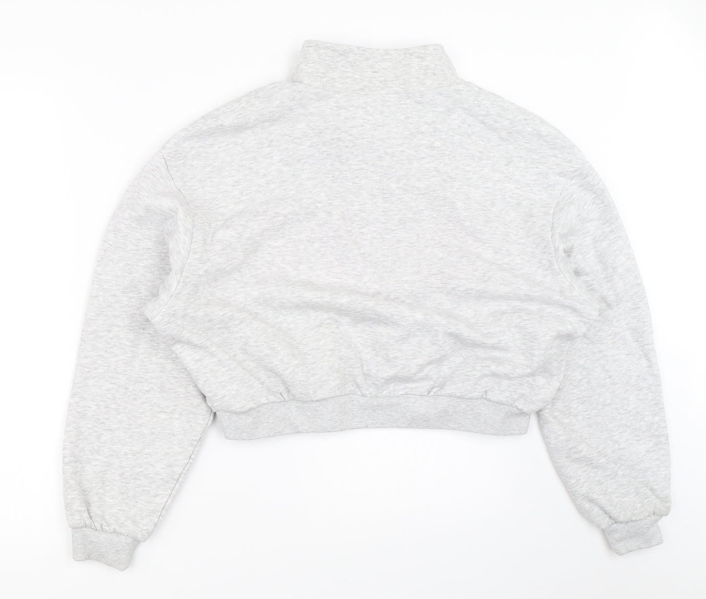 H&M Womens Grey   Henley Sweatshirt Size M