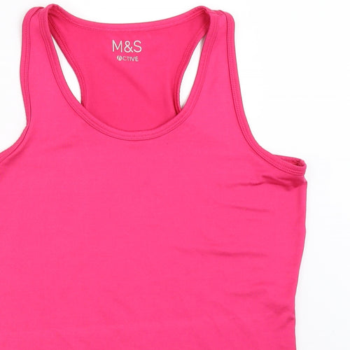Marks and Spencer Womens Pink   Basic Tank Size 12