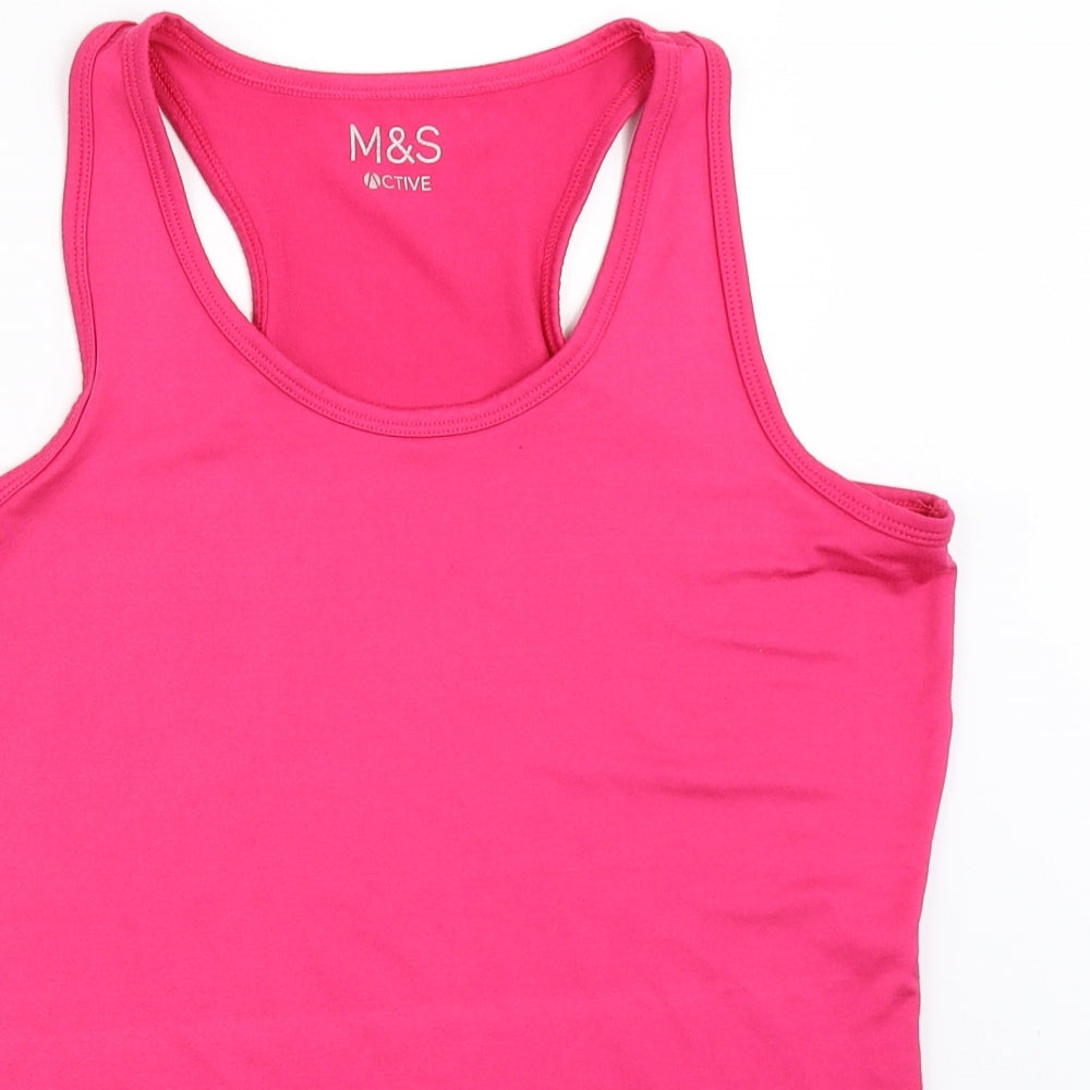 Marks and Spencer Womens Pink   Basic Tank Size 12