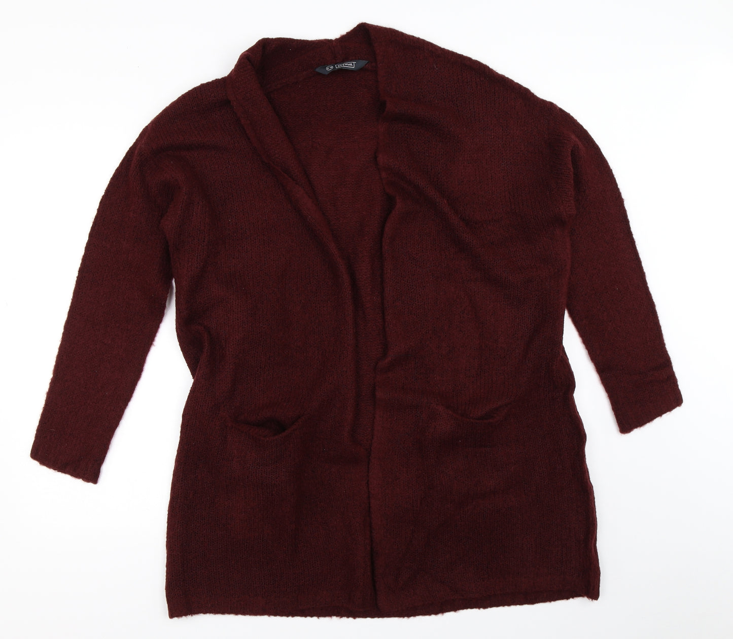 Avenue Womens Red   Cardigan Jumper Size 8
