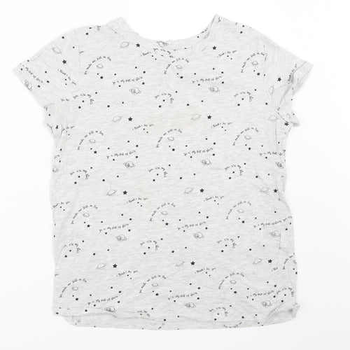 Bershka Womens Grey   Basic T-Shirt Size M