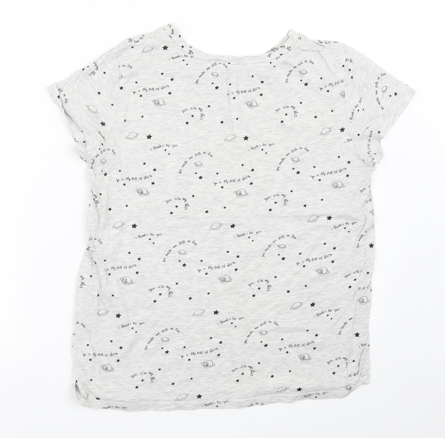 Bershka Womens Grey   Basic T-Shirt Size M