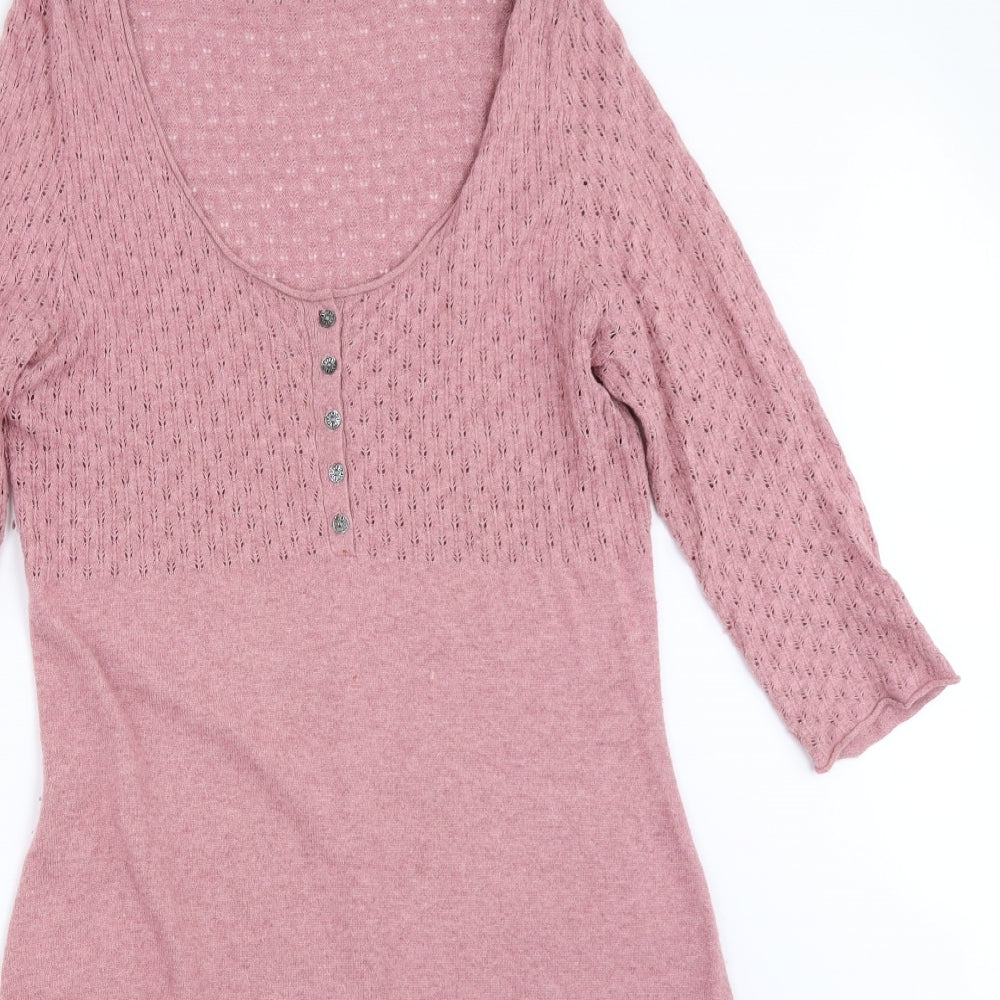 White Stuff Womens Pink   Jumper Dress  Size 14