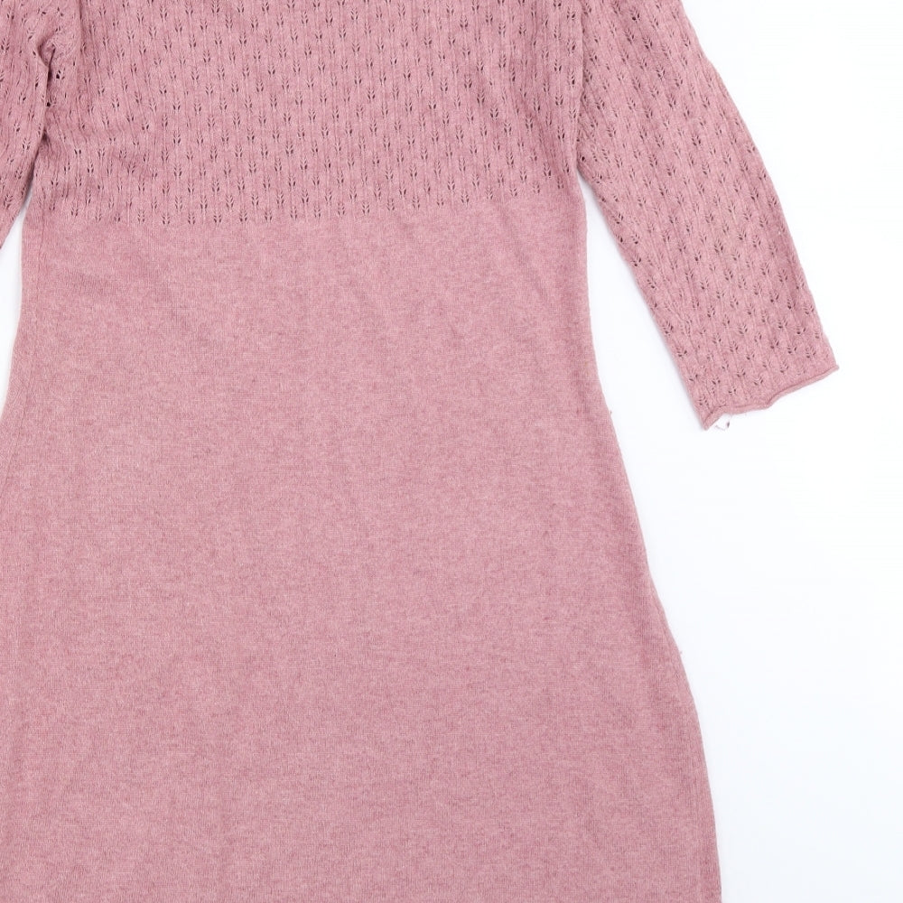 White Stuff Womens Pink   Jumper Dress  Size 14