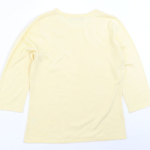 Bonmarché Womens Yellow   Pullover Jumper Size S