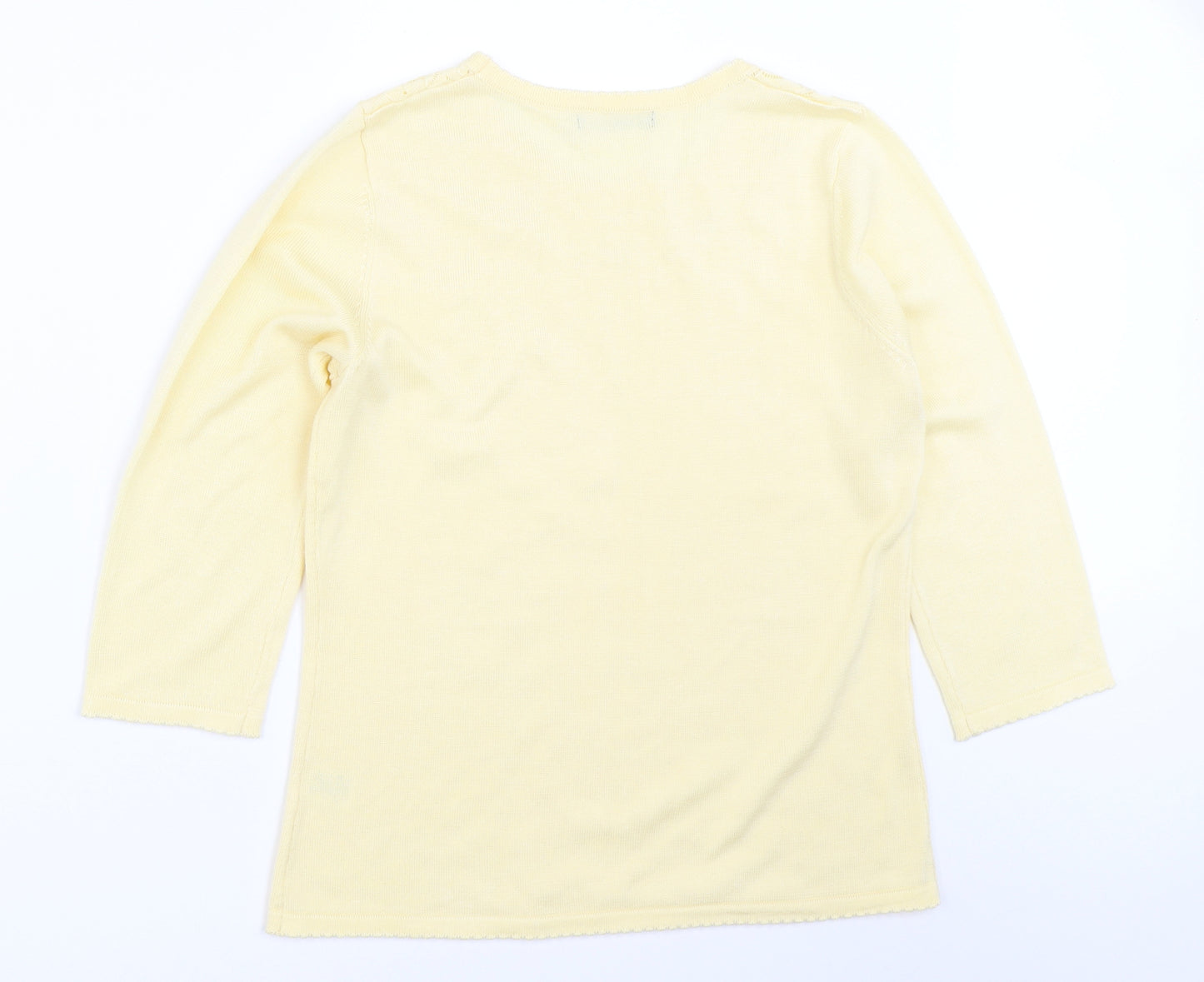 Bonmarché Womens Yellow   Pullover Jumper Size S