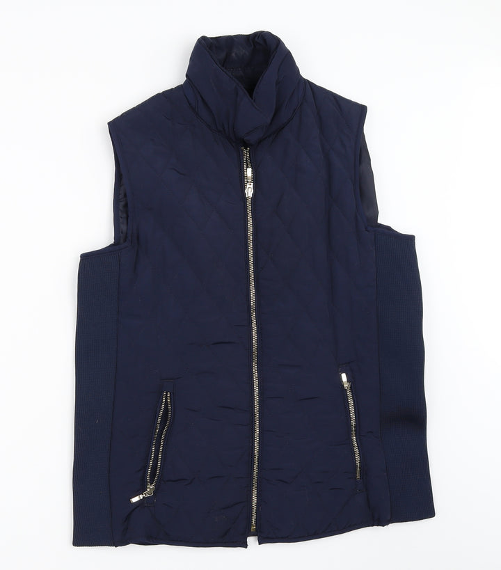 EWM Womens Blue Gilet Coat Size S