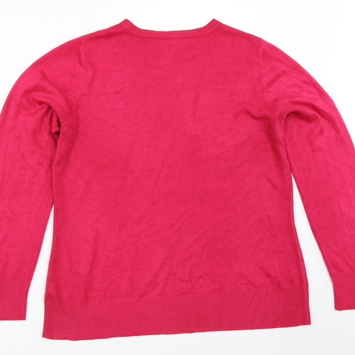 BHS Womens Pink   Pullover Jumper Size 14