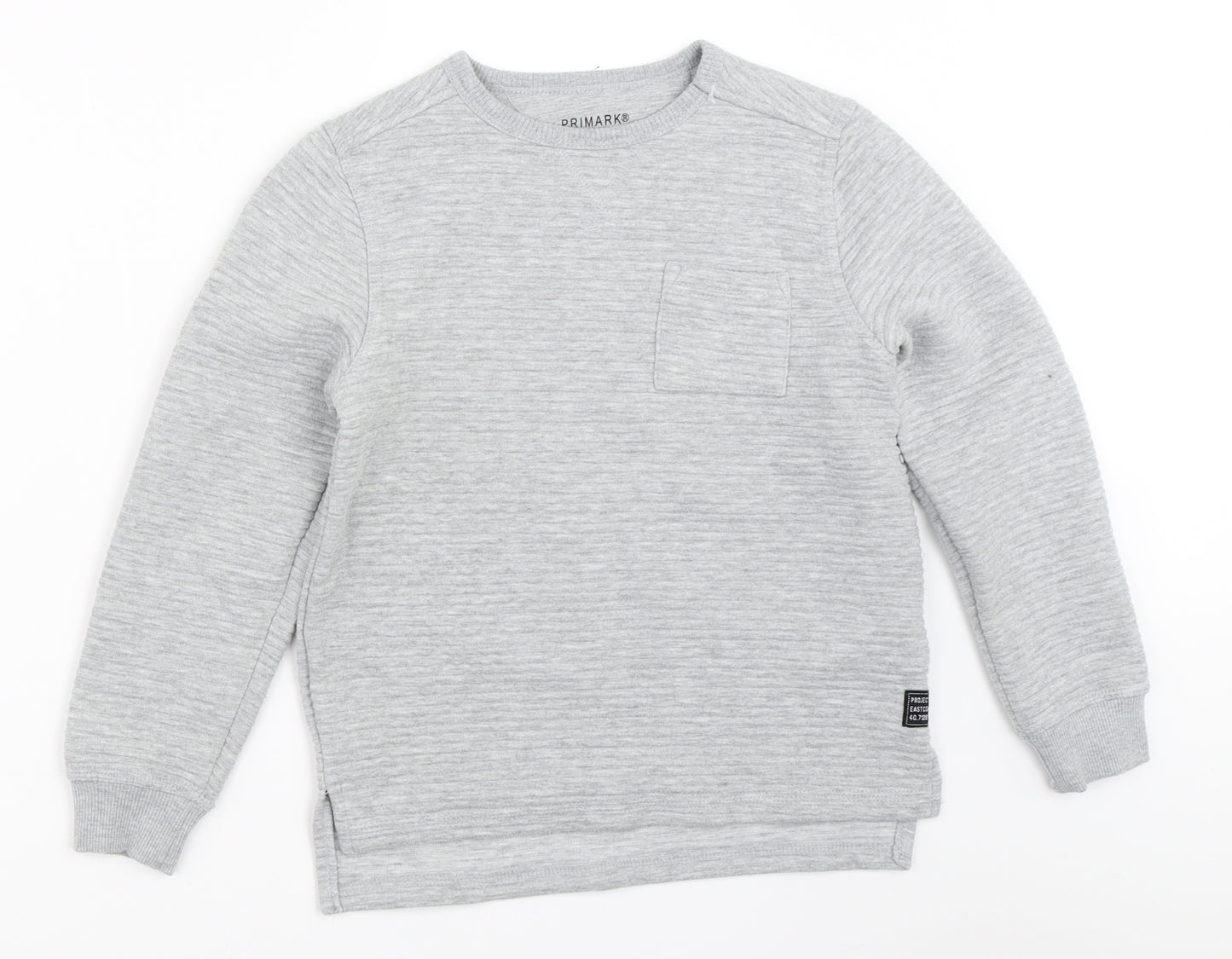 Primark Boys Grey   Pullover Sweatshirt Size 9-10 Years