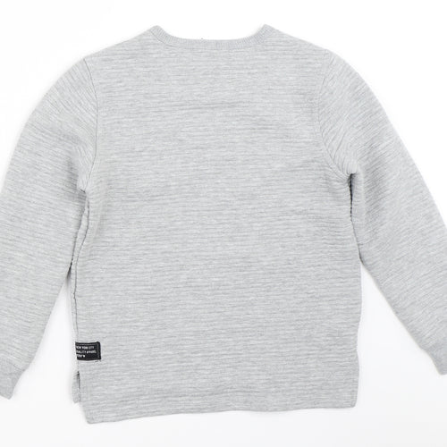 Primark Boys Grey   Pullover Sweatshirt Size 9-10 Years