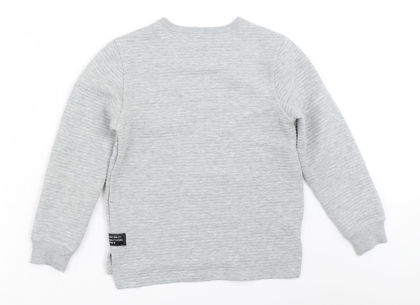 Primark Boys Grey   Pullover Sweatshirt Size 9-10 Years