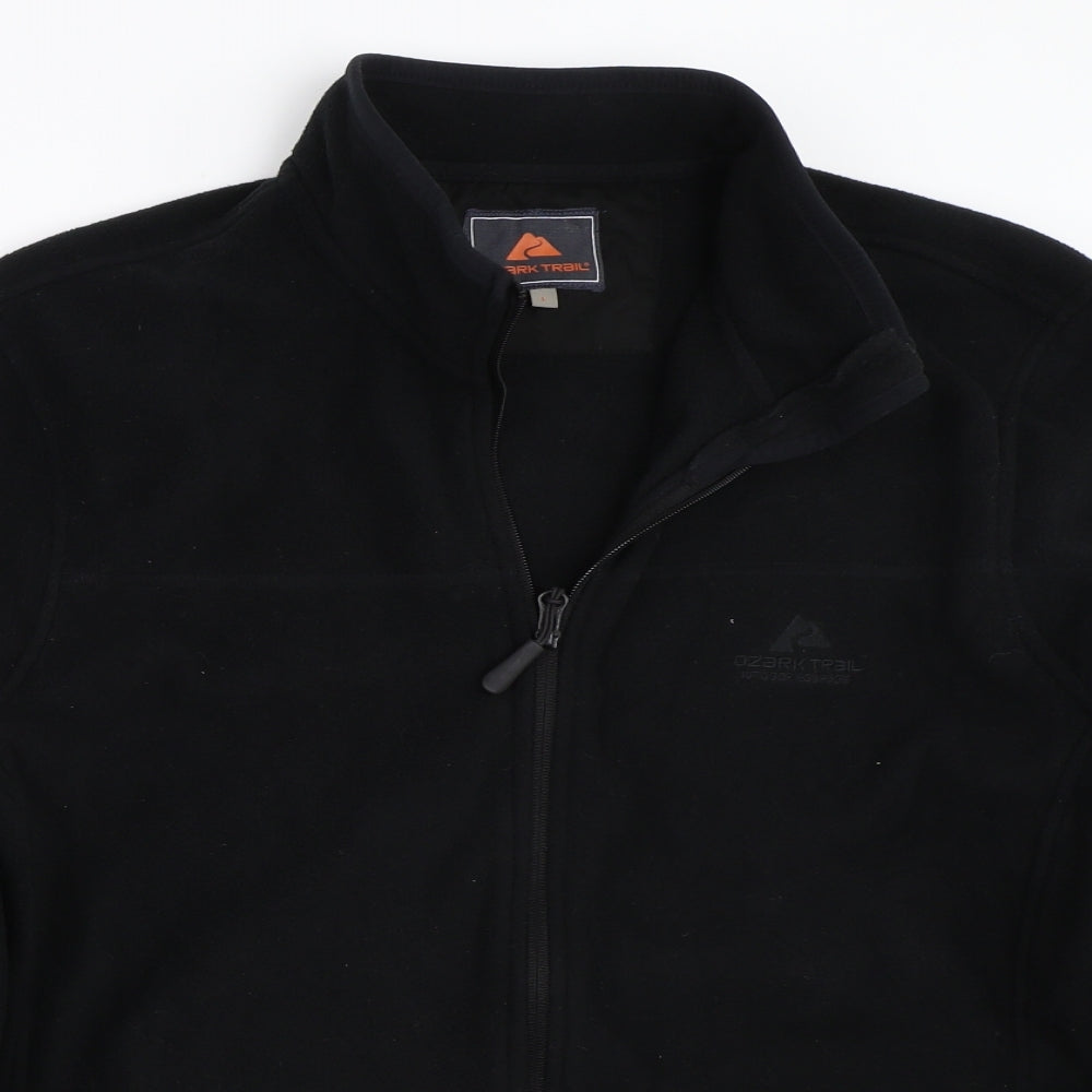 Ozark Trail Mens Black  Fleece Jacket Coat Size L