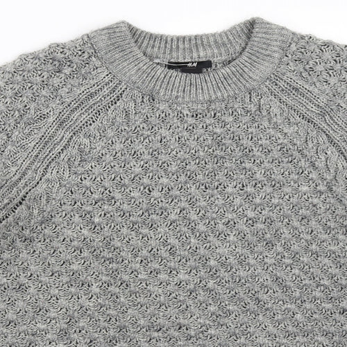 H&M Womens Grey   Pullover Jumper Size S