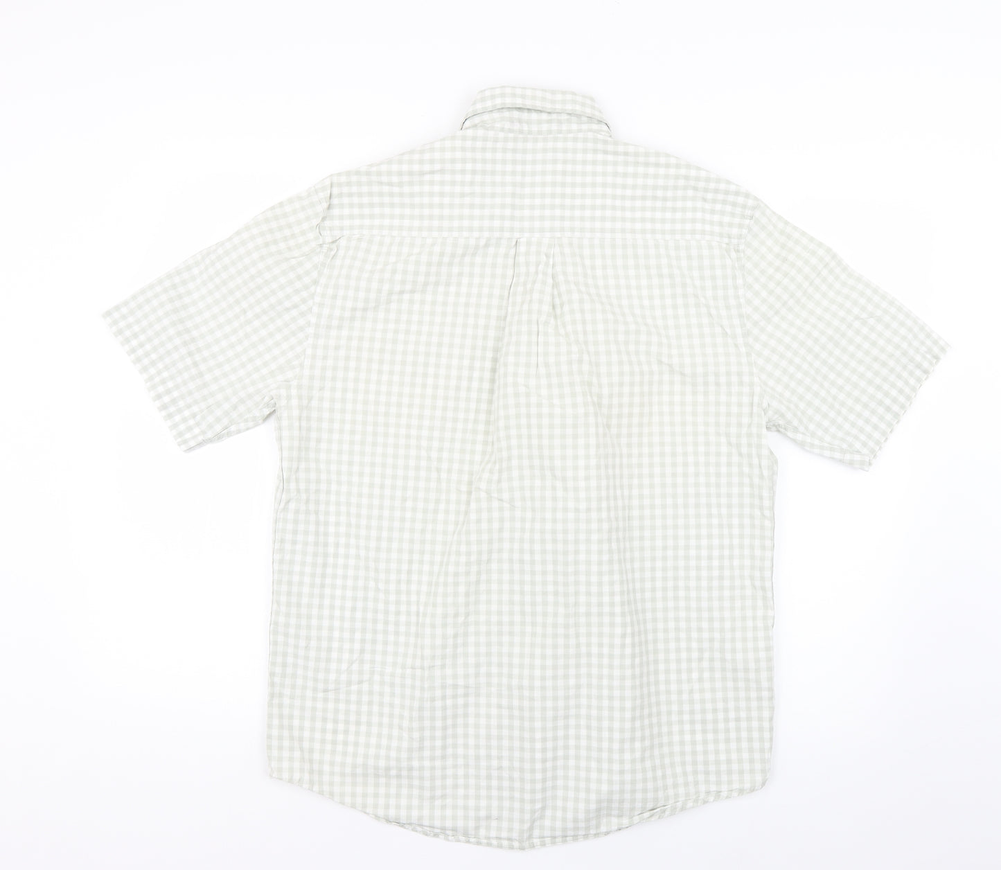 ceye man Mens Green Check   Button-Up Size S