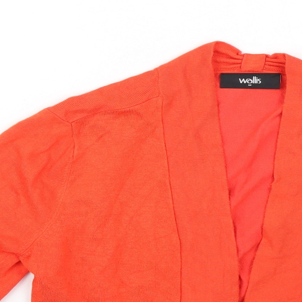 Wallis Womens Orange   Cardigan Jumper Size M