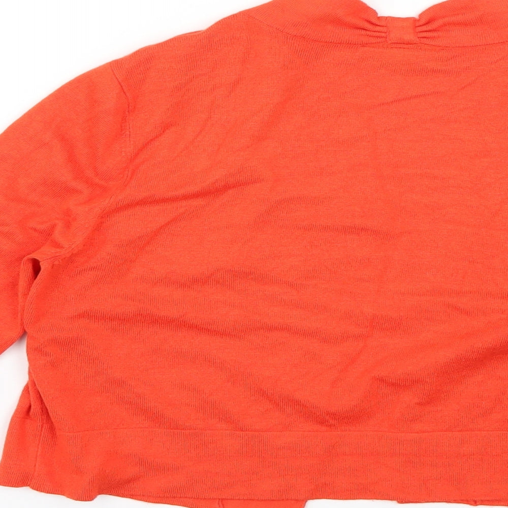Wallis Womens Orange   Cardigan Jumper Size M
