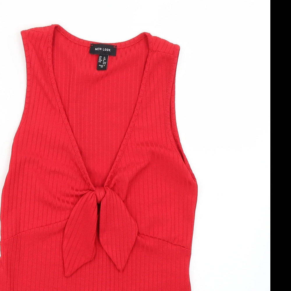 New Look Womens Red   Basic Blouse Size 12