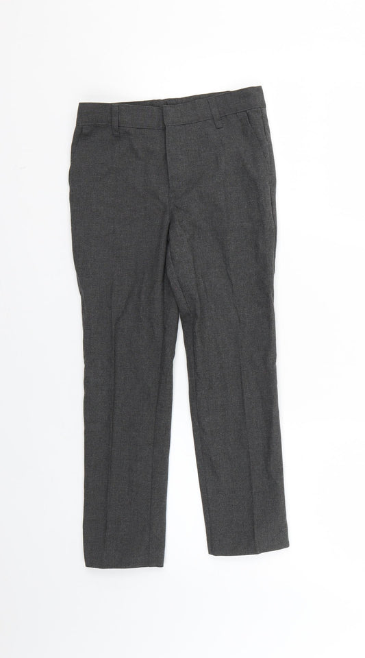 Marks and Spencer Boys Grey   Cropped Trousers Size 7-8 Years