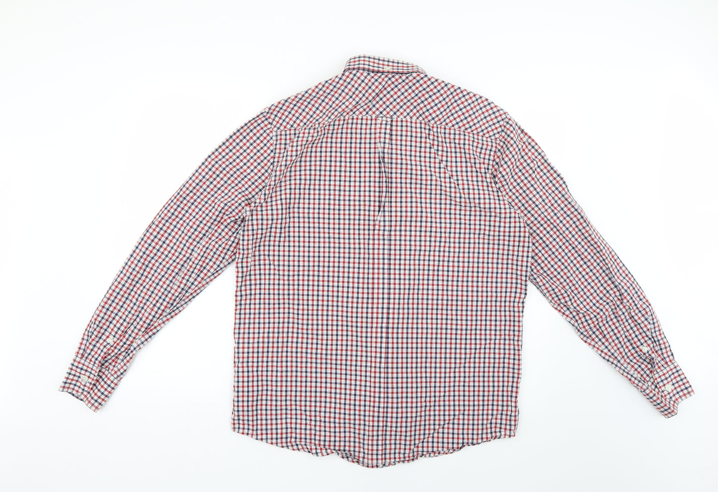 Ben Sherman Mens Multicoloured Check   Button-Up Size XL