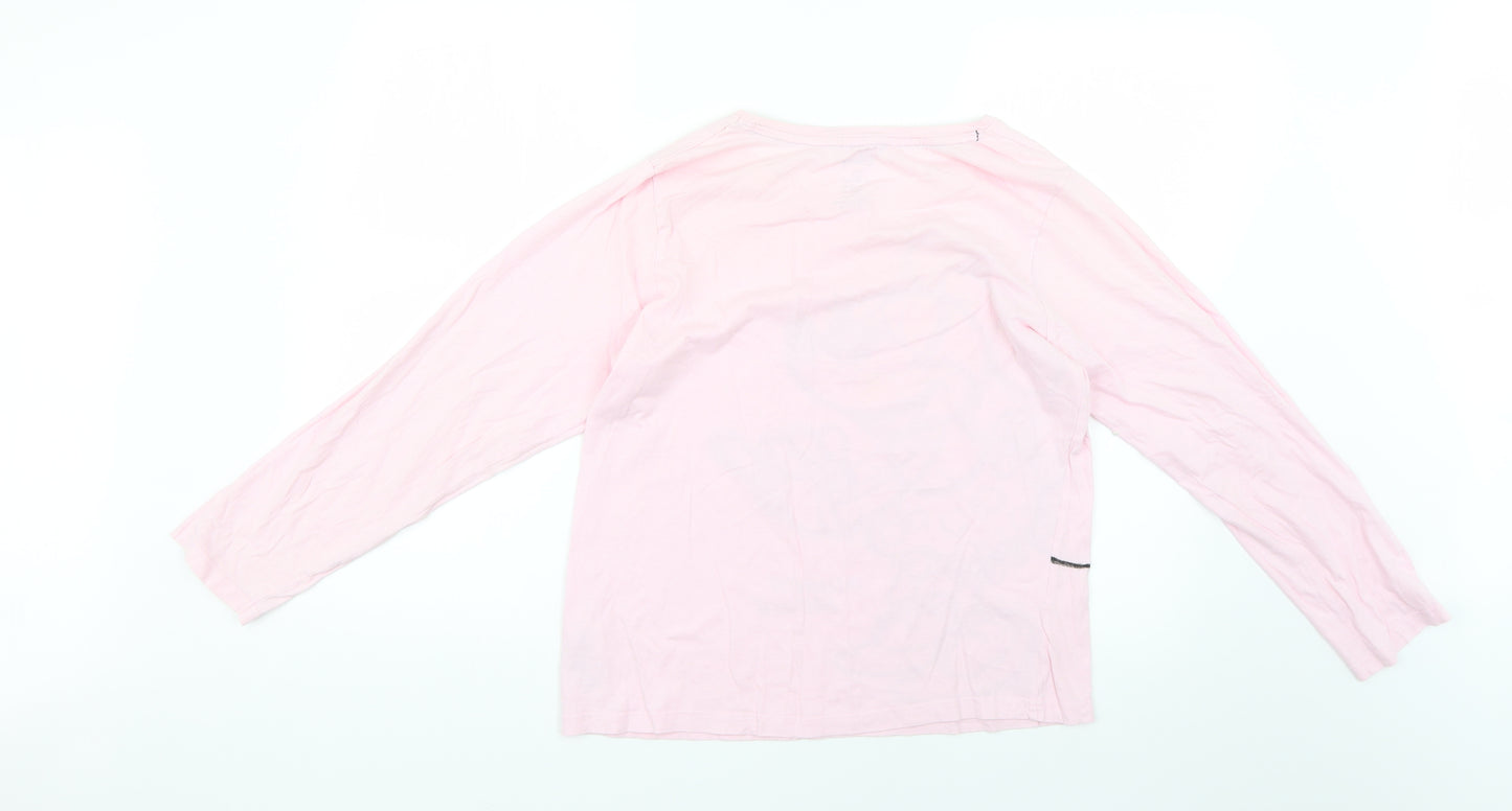 Disney Womens Pink Geometric  Top Pyjama Top Size 10  - Disney