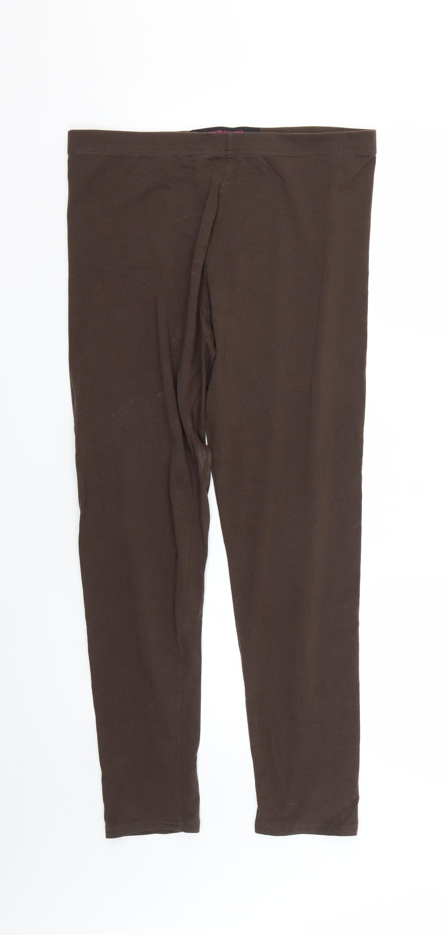 NEXT Womens Brown   Cropped Leggings Size 16 L26 in