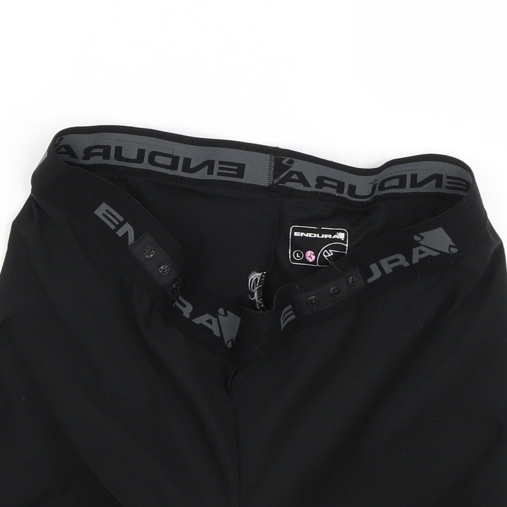 Endura Mens Black   Sweat Shorts Size L - cycling