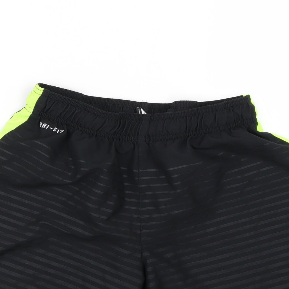 Nike Mens Black Striped  Sweat Shorts Size M