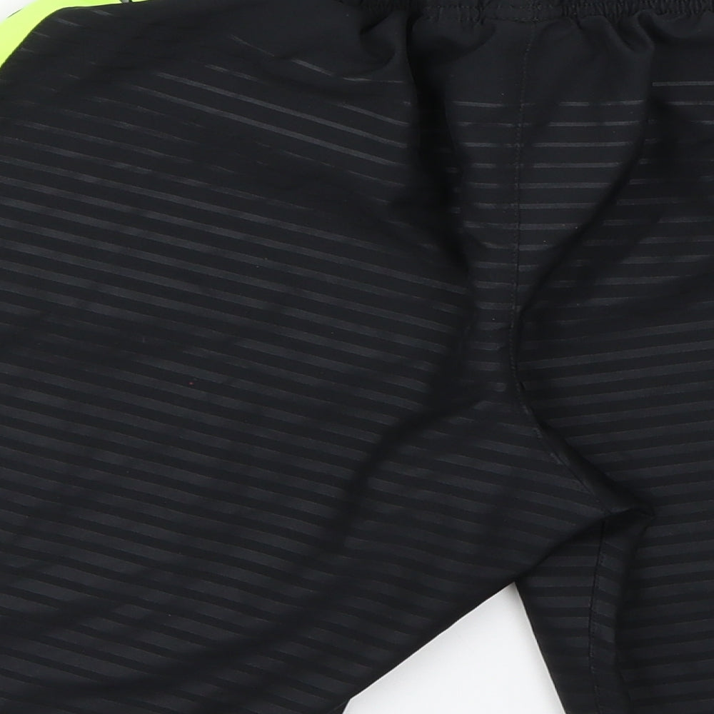 Nike Mens Black Striped  Sweat Shorts Size M