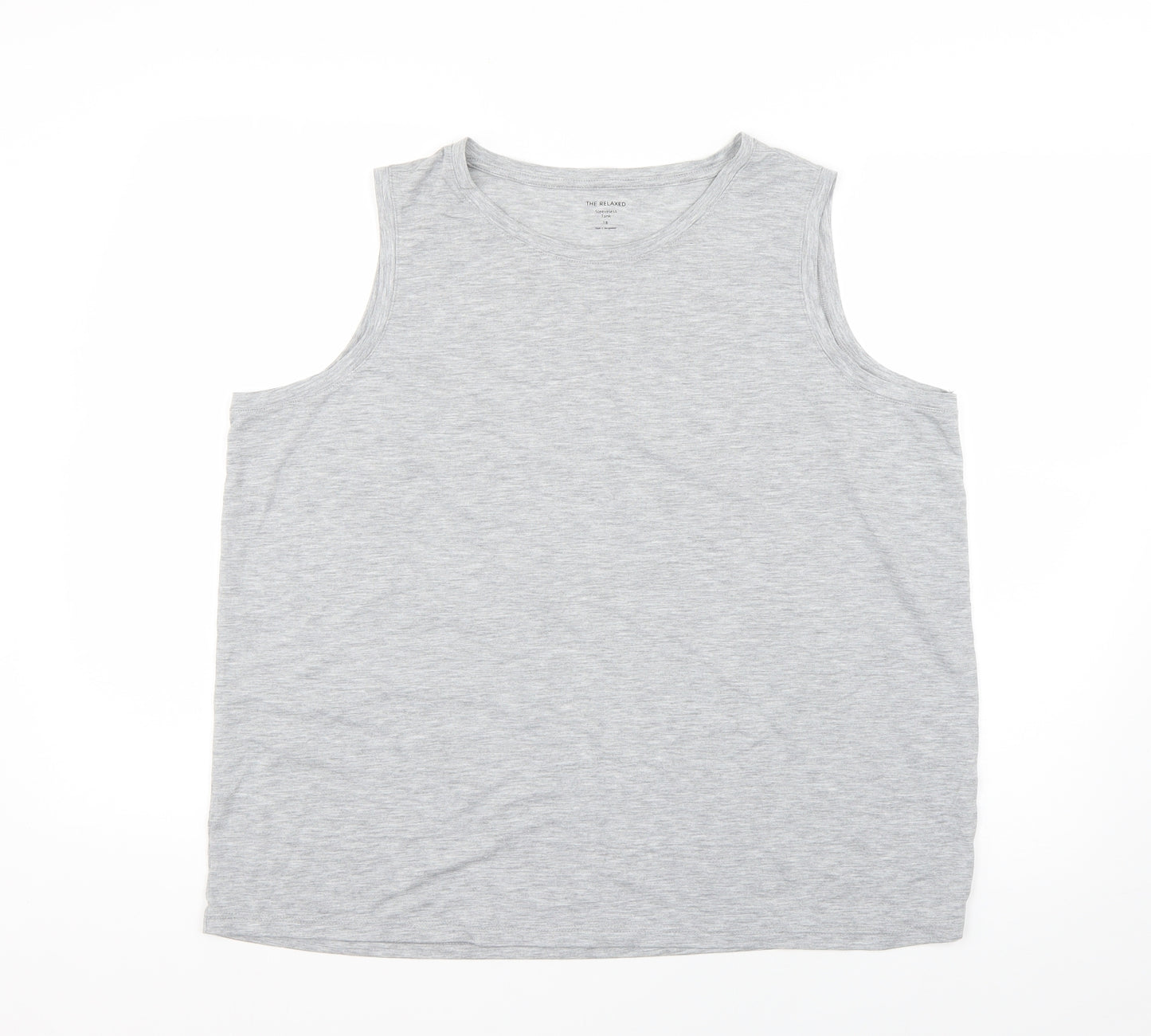 the relaxed Womens Grey   Basic Tank Size 18