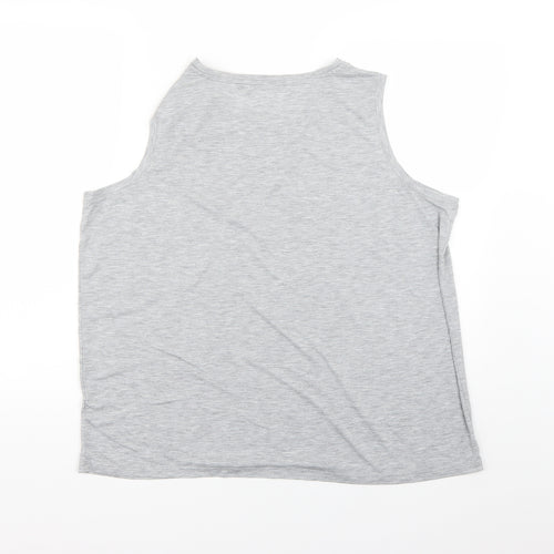 the relaxed Womens Grey   Basic Tank Size 18